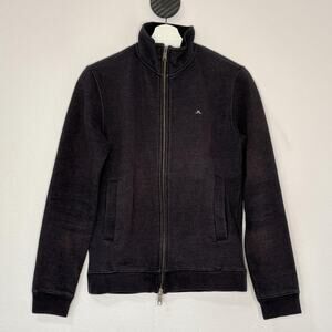 J Lindberg Charcoal Gray Fleece Sweater Jacket S